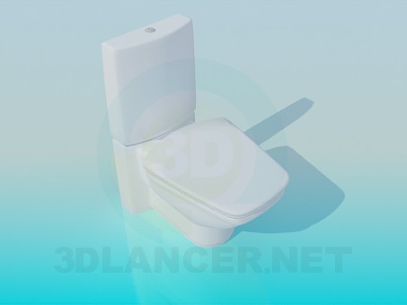 3D Modell Toilette mit ungewöhnlichen Formen - Vorschau