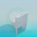3d model Toilet with unusual forms - preview