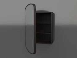 Miroir (avec tiroir semi-ouvert) ZL 17 (460x200x695, bois brun foncé)