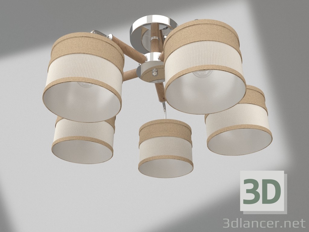 3D modeli Tavan lambası Helen (FR5329-PL-05-CH) - önizleme