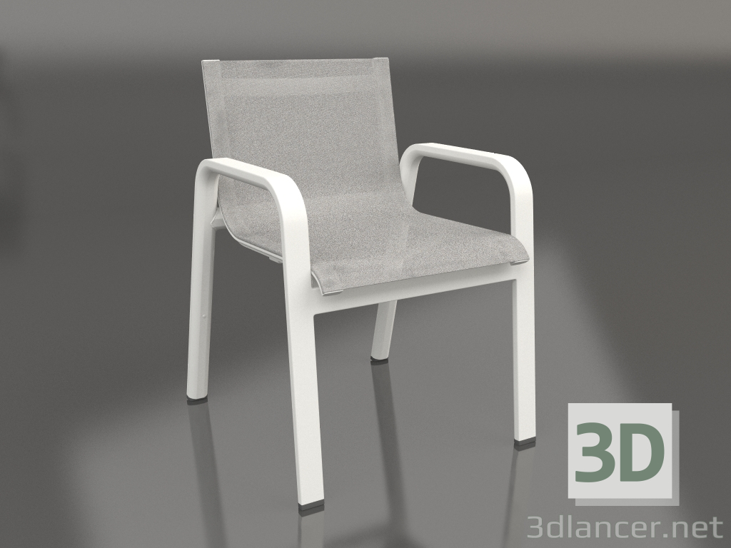 modèle 3D Fauteuil club de salle à manger (Gris agate) - preview