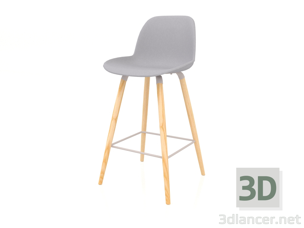 Modelo 3d Banqueta alta Albert Kuip 75 cm (cinza claro) - preview