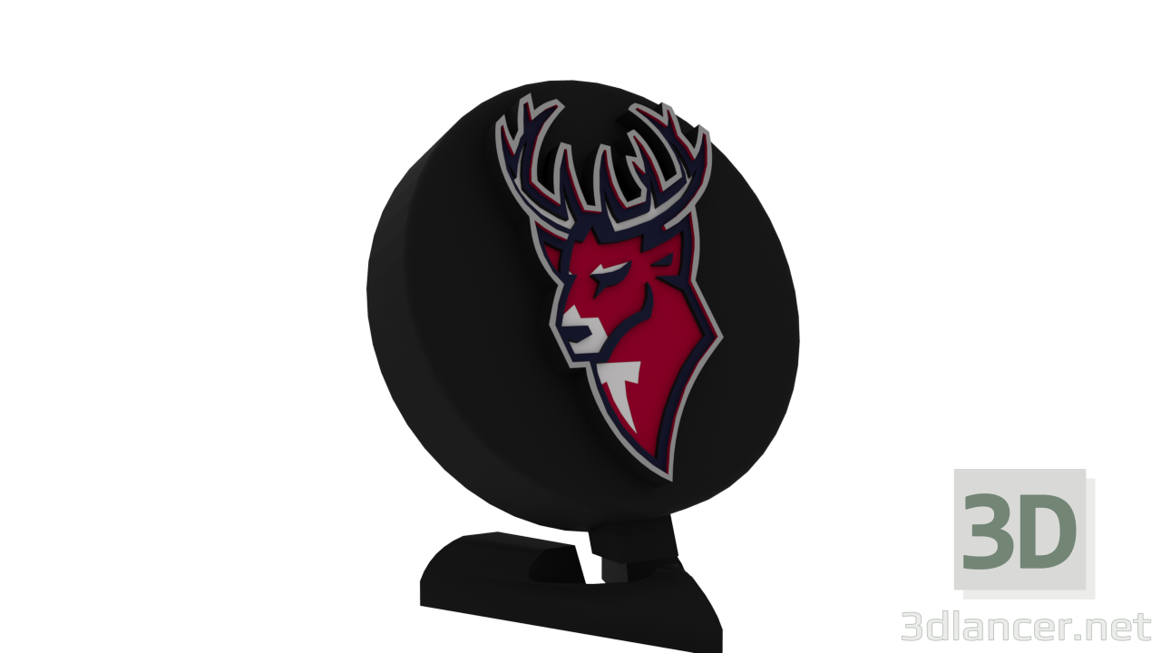 Modelo de recuerdo en un disco del logotipo del club de hockey "Torpedo" de Nizhny Novgorod. 3D modelo Compro - render Modelo de recuerdo en un disco del logotipo del club de hockey "Torpedo" de Nizhny Novgorod. 3D modelo Compro - render