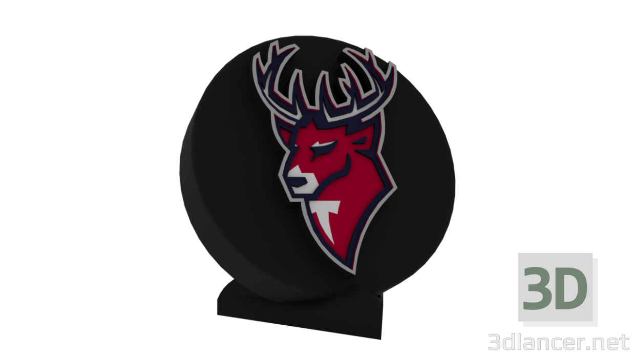 Modelo de recuerdo en un disco del logotipo del club de hockey "Torpedo" de Nizhny Novgorod. 3D modelo Compro - render Modelo de recuerdo en un disco del logotipo del club de hockey "Torpedo" de Nizhny Novgorod. 3D modelo Compro - render