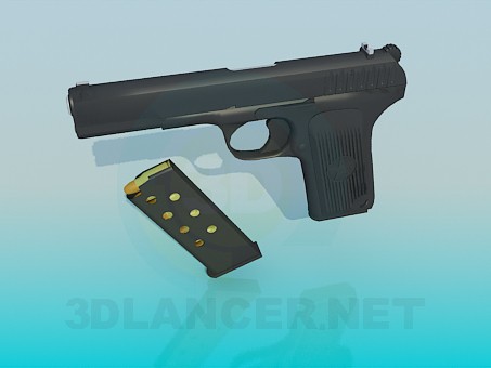 3D Modell Pistole ТТ - Vorschau