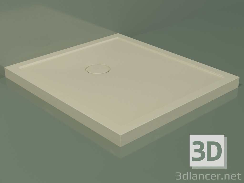 modello 3D Piatto doccia Medio (30UM0137, Bone C39, 80x90 cm) - anteprima