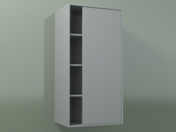 Wall cabinet with 1 right door (8CUCСDD01, Silver Gray C35, L 48, P 36, H 96 cm)