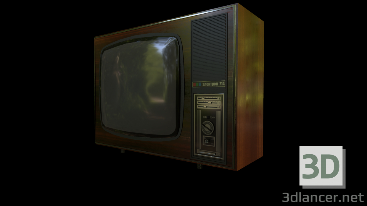 modello 3D di TV elettrone 714 comprare - rendering