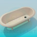 3d model Bath tub on legs - preview