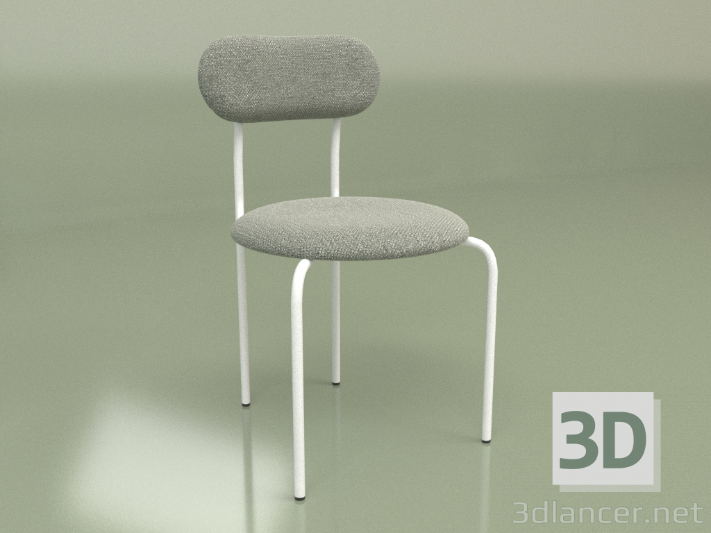 modèle 3D Chaise Five (blanche) - preview