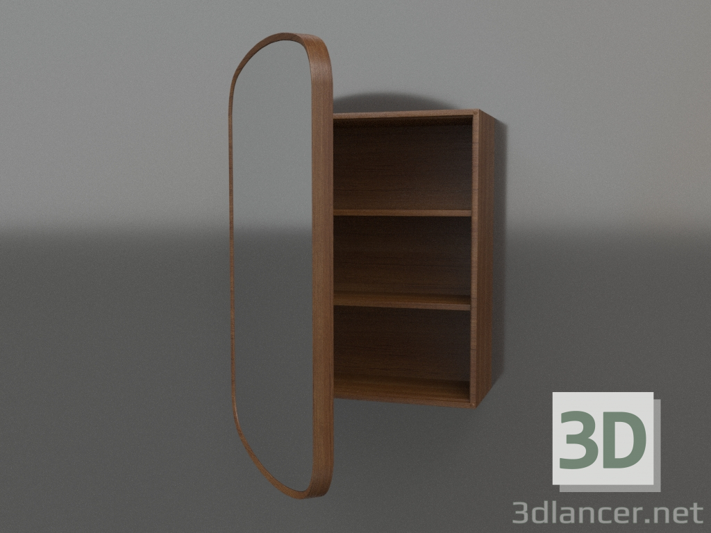 modèle 3D Miroir (avec tiroir semi-ouvert) ZL 17 (460x200x695, bois brun clair) - preview