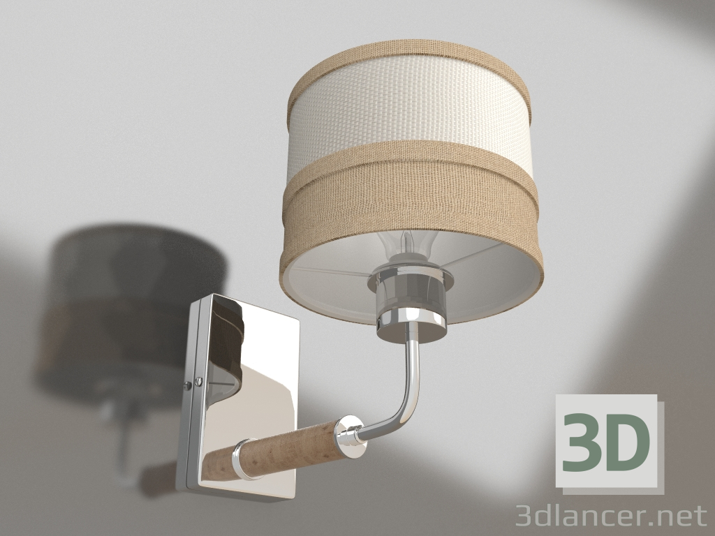 modello 3D Lampada da parete (applique) Helen (FR5329-WL-01-CH) - anteprima
