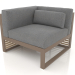 3D Modell Modulares Sofa, Abschnitt 6 links (Bronze) - Vorschau