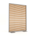 3d model Partition made of artificial wood and aluminum 120x170 (Roble golden, Quartz gray) - preview