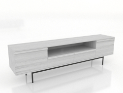 Mueble TV GRANDE ABIERTO 2 2000 mm (blanco RAL 9010)