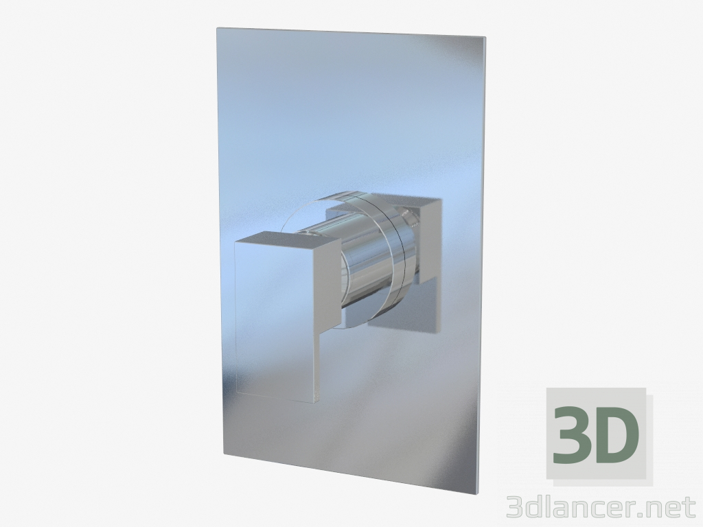 modello 3D Miscelatore doccia incasso (09955 + 20061) - anteprima