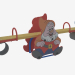 3D Modell Schaukelstuhl Ausgleichsgewicht eines Kinderspielplatzes Gnome (6212) - Vorschau
