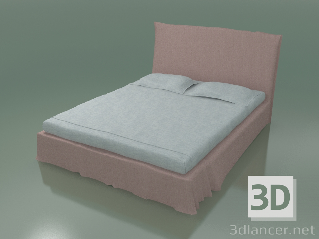 3D Modell Doppelbett (80E) - Vorschau