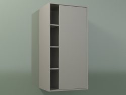 Wall cabinet with 1 right door (8CUCСDD01, Clay C37, L 48, P 36, H 96 cm)