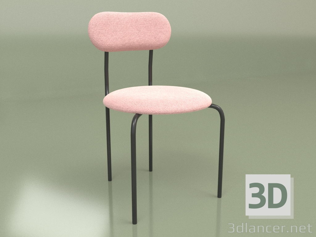 3D modeli Sandalye Beş (siyah) - önizleme