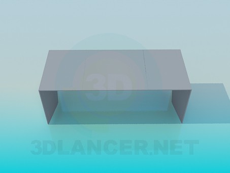 modèle 3D Un simple banc - preview