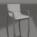 3d model Dining club chair (Anthracite) - preview