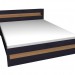 3d model Double bed 160x200 - preview