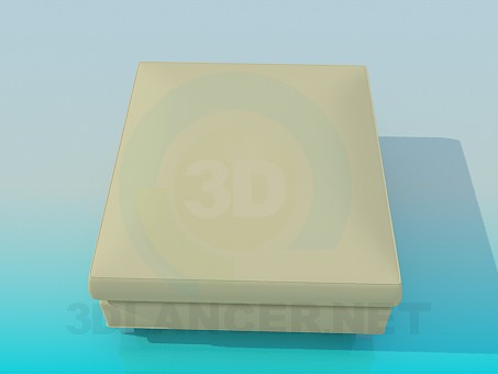 modello 3D Ottomano - anteprima