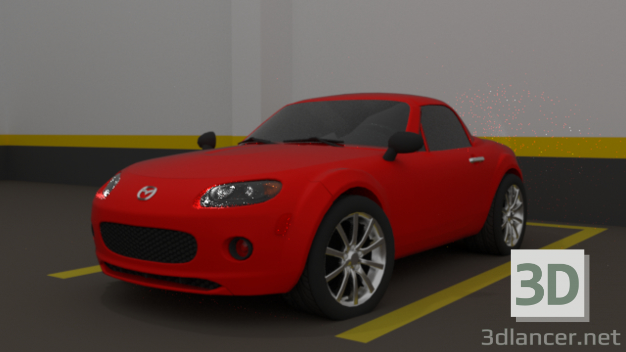 3D Mazda MX-5 Miata 2008 modeli satın - render