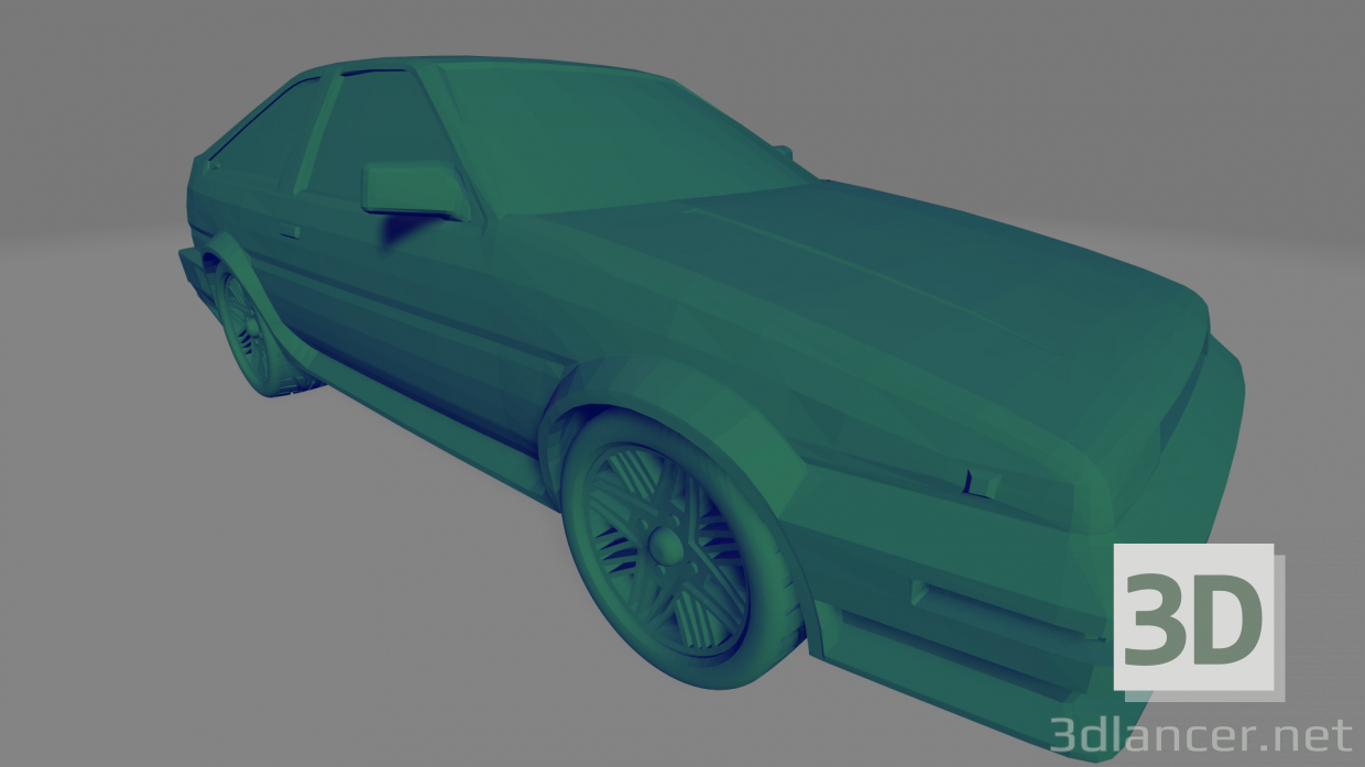 modello 3D di Toyota Corola GT-S - Giocattolo stampabile comprare - rendering