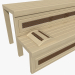 modello 3D di Panca sauna 01 comprare - rendering