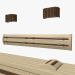 Banco de sauna 01 3D modelo Compro - render