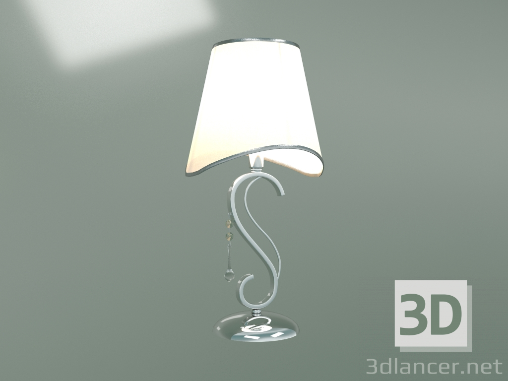 3d модель Настольная лампа 01053-1 (хром-прозрачный хрусталь Strotskis) – превью