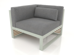 Modular sofa, section 6 left (Cement gray)