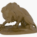 3D modeli Bronz heykel Aslan ve yılan - önizleme