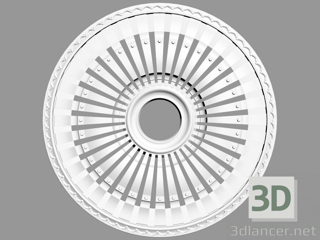 3D modeli Tavan çıkışı (P41) - önizleme