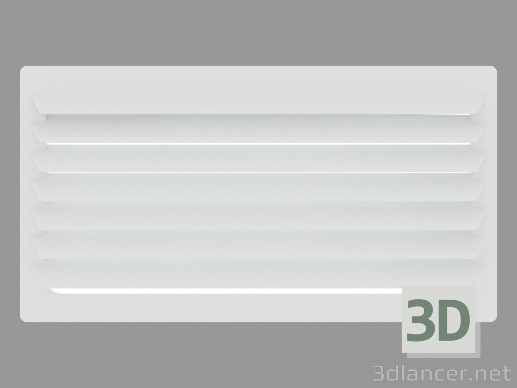 modello 3D Corpo illuminante a parete MEGABRIQUE RECTANGULAR (S4521W) - anteprima