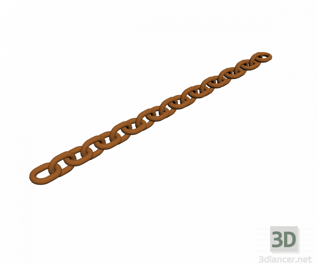 3d model The simplest chain - preview