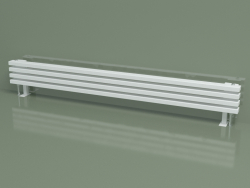 Radiador horizontal RETTA (4 seções 1800 mm 60x30, branco mate)