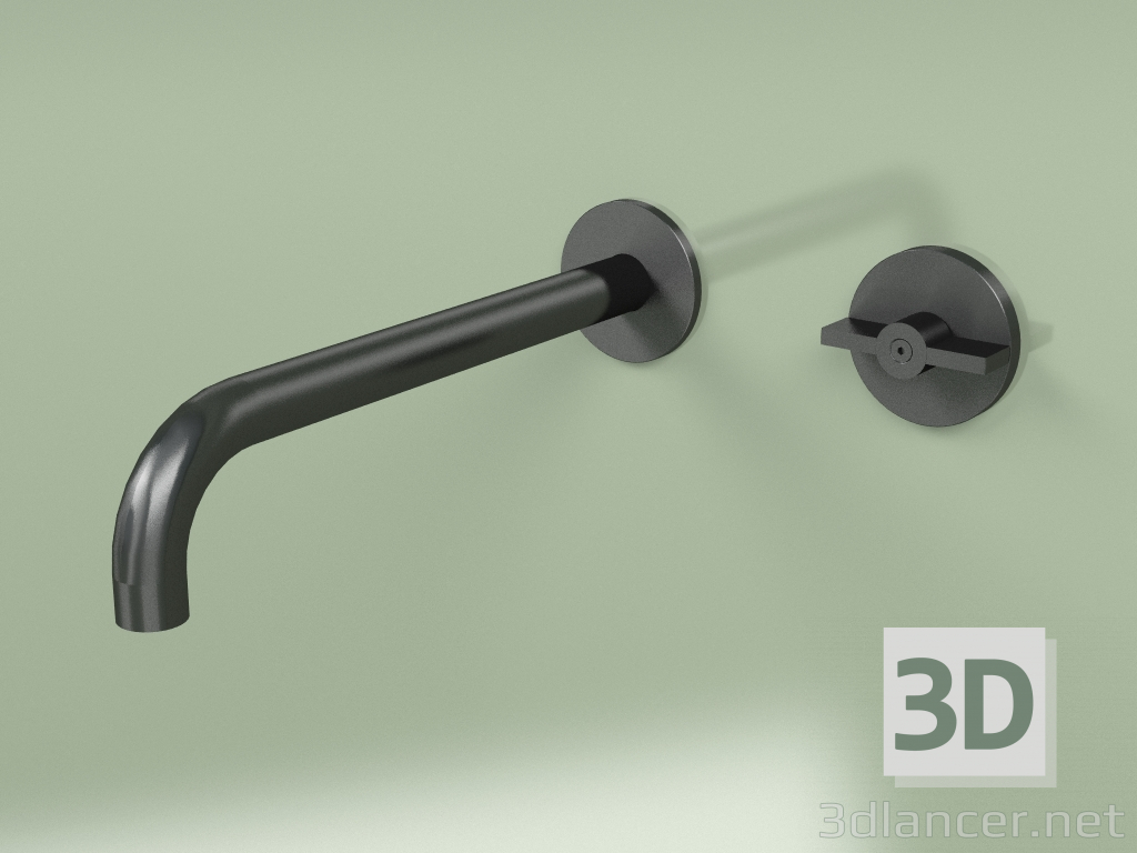 3d model Wall-mounted hydro-progressive mixer with spout (19 11, ON) - preview