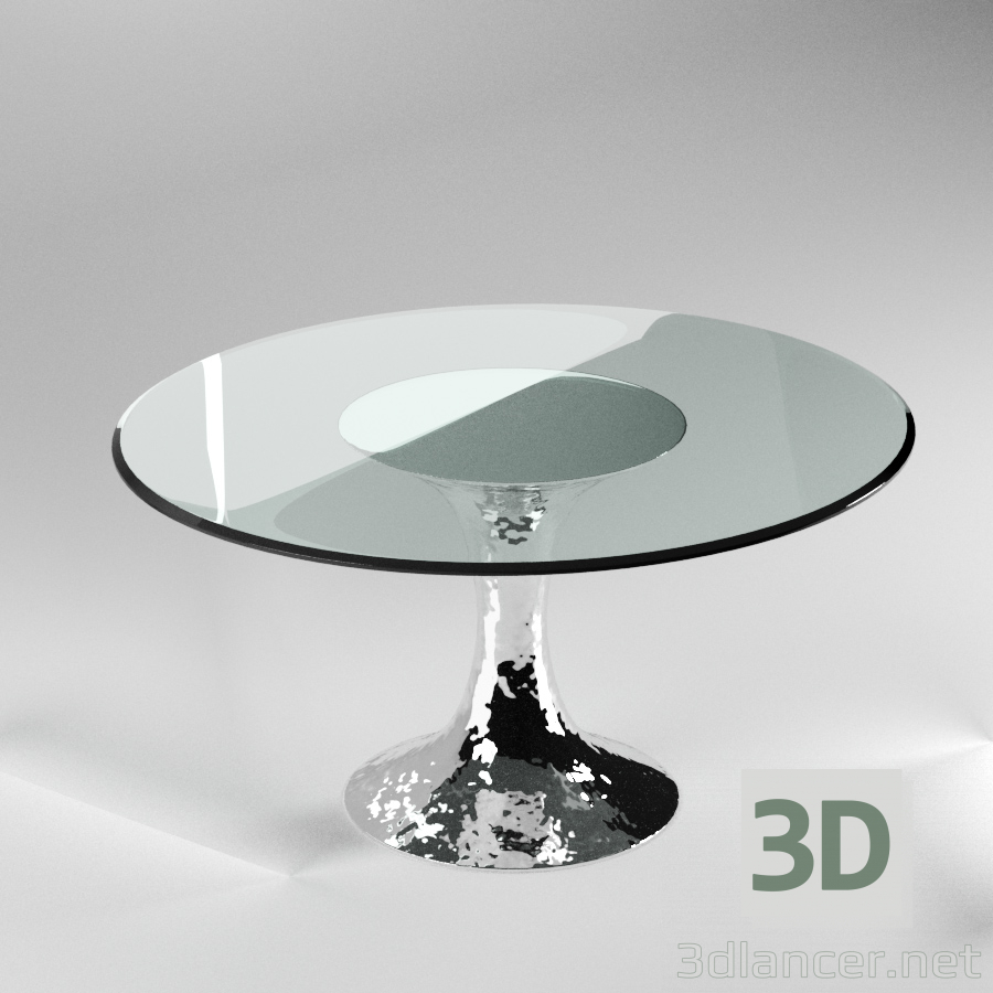 modèle 3D TABLE À MANGER DAKOTA - preview