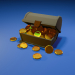 3d model Chest of gold - preview