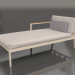 modello 3D Modulo divano, sezione 2 sinistra (Sabbia) - anteprima