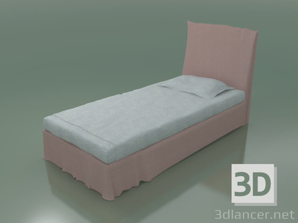 3d модель Ліжко односпальне (82) – превью