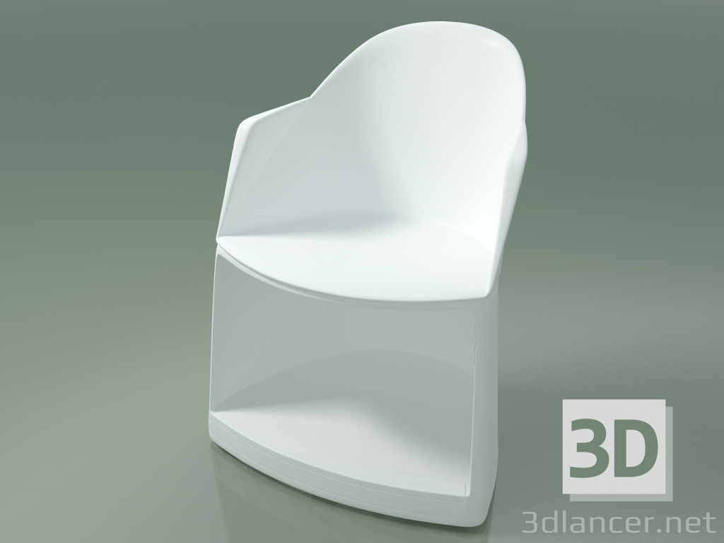 3D Modell Stuhl 2304 (mit Rädern, PC00001 Polypropylen) - Vorschau