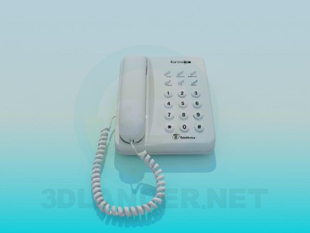 3d model Sistema de teléfono - vista previa