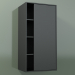 3d model Armario de pared con 1 puerta derecha (8CUCСDD01, Deep Nocturne C38, L 48, P 36, H 96 cm) - vista previa