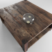 3d Solid wood coffee table model buy - render