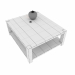 modello 3D di Tavolino in legno massello comprare - rendering