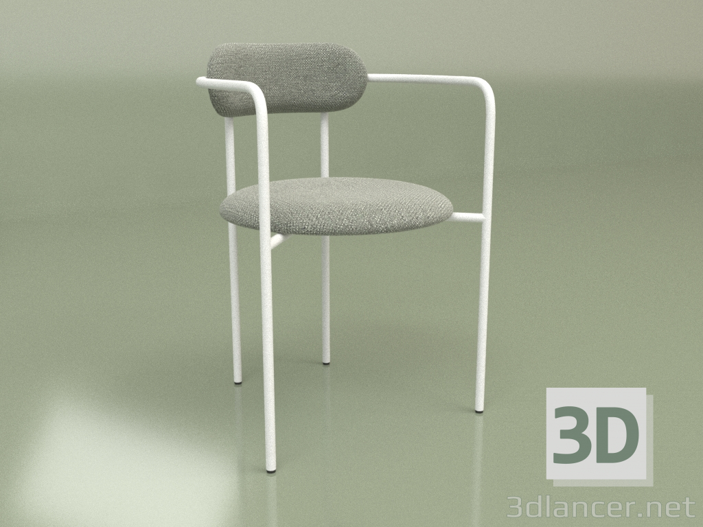 3D Modell Stuhl sechs (weiß) - Vorschau